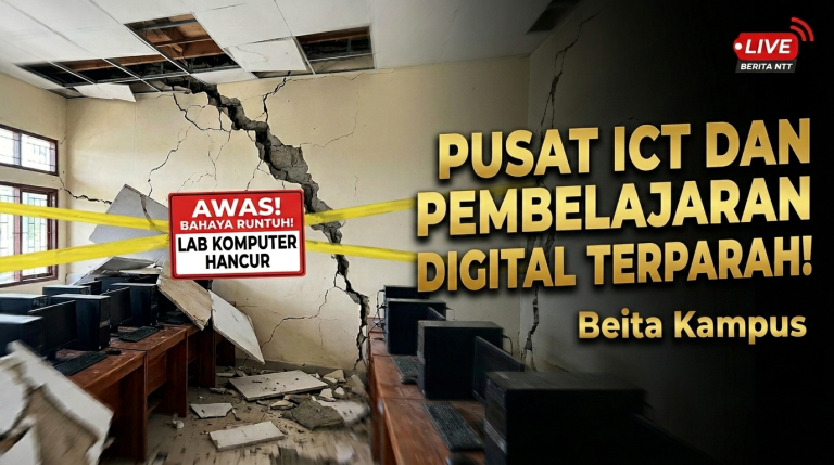 GEMPA M 7,7 GUNCANG NTT: Lab Komputer dan Micro teaching Terparah