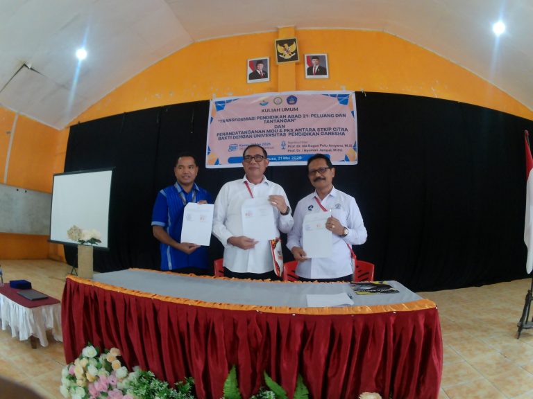 Pasca Sarjana Undiksha Teken MoU dan PKS dengan STKIP Citra Bakti